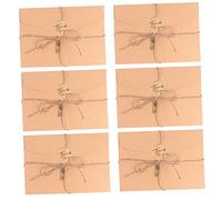 Homoyoyo 3 Papelería Vintage para Escribir y Sobres de Kraft Incluye con Sobres Pegatinas y Cuerda de Cáñamo para Cartas Elegantes y Clásicas