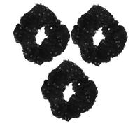 Homoyoyo 3 Piezas Coleteros Brillantes con Lentejuelas Elásticos de Terciopelo para Peinados Elegantes Accesorios para Mujer y Niñas Fiestas y Diario