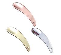 Homoyoyo 3 piezas Cucharas Metálicas para Crema Facial y Ojos Diseño Compacto y Ligero para y Maquillaje Colores Dorado Plata y Rosa Duraderas y Prácticas para Cuidado Skincare