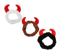 Homoyoyo 3 piezas Diademas de Pelo para Spa Bandas Reutilizables para Lavado Facial Sujeción Ligera y Colores Café