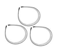 Homoyoyo 3 piezas Diademas Onduladas Negras con Dientes Diademas para Mujer y Niña Accesorios DIY para Peinados Diseño Práctico y Cómodo para Diario y Fiestas
