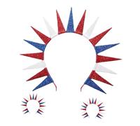 Homoyoyo 3 Piezas Diademas Patrióticas con Diseño Estatua para Fiesta Día Memorial Julio Accesorios para Cabello Mujer