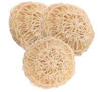 Homoyoyo 3 Piezas Esponjas de Sisal para Ducha Exfoliantes Corporales Naturales Esponjas de Baño Portátiles con Malla Densa y Burbujeante para Limpieza Profunda y Cuidado Diario