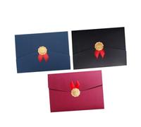 Homoyoyo 3 Piezas Fundas para Certificados y Diplomas Papel Cartón Diseño Horizontal Rojo Protección Elegante y Práctica para y Fotos Bordes Redondeados y Estructura Resistente