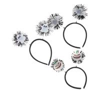 Homoyoyo 3 Piezas Halloween Glow In The Dark Bat Pumpkin Ghost Headbands Lightweight Spooky Hair Accessories For Adults Party Cosplay