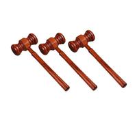 Homoyoyo 3 piezas Martillo de Madera para Juez Multifuncional para Subasta y Accesorio Gavel Profesional para Abogados y Presidentes de Mesa