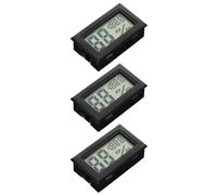 Homoyoyo 3 Piezas Mini Higrómetro Digital y Termómetro para Interiores Pantalla Digital, Material Abs y Función Incorporada para Medir Humedad Habitación