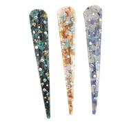 Homoyoyo 3 Piezas Pinzas de Acrílico con Rhinestones para Mujeres de Clips Chic para Cabello Accesorios Brillantes para Niñas para Eventos y