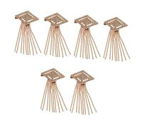 Homoyoyo 3 Series Joyería De Borla Encanto Del Bolso Para Accesorios De Zapatillas Joyas De Borlas De Zapatos Pedrería Artesanal Borla De Bota Aleación Golden 2 Piezas X 3