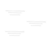 Homoyoyo 3 Series Juego De Transparentes Accesorio De Dibujo Transparente Regla De Oficina Regla Cuadrada Regla De Dibujo Arquitectónico Regla para 3 Piezas*3