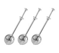 Homoyoyo 3 Tamices de Harina de Acero Inoxidable para Hornear Espolvoreador de Azúcar en Polvo y Especias Malla Fina Utensilios de Cocina para Repostería Set de 3 Piezas