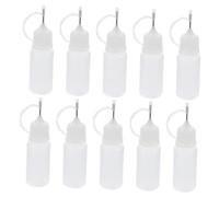 Homoyoyo 30 piezas Botellas de Aplicación de Pegamento Punta de Aguja de Botellas Precisiones para Aceite y Cosméticos para Manualidades y Trabajo de Detalle