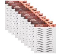 Homoyoyo 30 Piezas Pegatinas de Cejas Impermeables de Negras Adhesivas para Mujeres sin Daño Cicatrices Fáciles de Usar y Duraderas para Tipo de Rostro