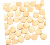 Homoyoyo 300piezas Pintura Infantil De Cuentas Hechas Mano Bolas Redondas De Madera Para Manualidades y Tallado Color Madera