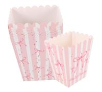 Homoyoyo 30piezas Cajas de Decoración para Fiestas Pequeñas Cajas para Palomitas de Maíz Lazo Contenedores para Dulces para Shower Noches de Cine y Carnavales Varios estilos