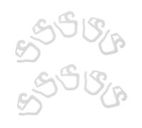 Homoyoyo 36 Piezas Ganchos Plásticos para Cortinas Blanco Antideslizantes Pinzas para Pliegues Pequeños Soporte Firme Protección para Salón Dormitorio Oficina