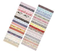 Homoyoyo 36 Tiras de Tela para Patchwork y Costura Tela de Algodón para Manualidades DIY para Acolchado de Colores Tamaño 65X50 CM Paquete de 36 Piezas para Ropa de Muñecas y Decoración