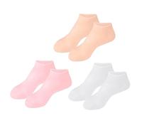 Homoyoyo 3Pares Calcetines Hidratantes Antisecado para Pies Agrietados y Color Cuidado de Pies para Exfoliación y Humectación