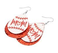 Homoyoyo 3pares Pendientes De Cuero Para Mujer Pendientes Llamativos Deportivos De Balones Para Mamá Mother's Day