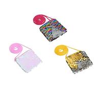 Homoyoyo 3piezas Billetera para Monedero Pequeño Cartera para Niña Monedero De Moda Lentejuelas De Lentejuelas