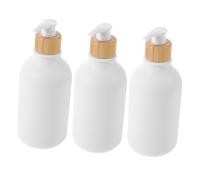 Homoyoyo 3piezas Botella De Limpieza Pet De Rellenable Bomba Dispensador De Jabón Para Baño Color Mate