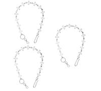 Homoyoyo 3piezas Cadenas De Pantalón De Metal Diseño De Cruz Religiosa Accesorio De Moda Hip-hop Para Jeans y Shorts Estilo Gótico y Único Para Looks Atractivos y Distintivos