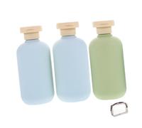 Homoyoyo 3piezas Combinación De Botellas De Lavado Rellenables Para Viaje Botellas Exprimibles Para Champú y Acondicionador Hotel