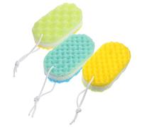 Homoyoyo 3piezas Esponjas De Baño Para Exfoliar El Cuerpo Limpias y Exfoliantes Con Cuerda Para Colgar Esponja De Ducha Estropajos De Baño Corporal De De Ducha Para Mujeres y Hombres