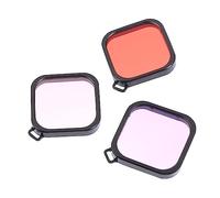 Homoyoyo 3piezas Filtro De Lente De Buceo Carcasa Protectora Estuche Protector Filtros Snorkel