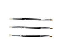 Homoyoyo 3piezas Pincel Corrector de Doble Punta de Maquillaje Portátil Base Cosmética para Corrector de Rayón Delineador de Labios Maquillaje de Sombra de Nariz para Viaje