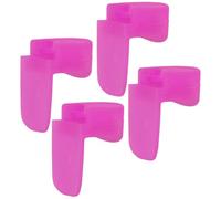 Homoyoyo 4 Almohadillas Reposapulgar de Silicona para Clarinete, Soporte para Dedos de Oboe, Color Rosa, Tamaño Pequeño, Accesorios para Instrumentos de Viento y Madera, Alivio de Presión