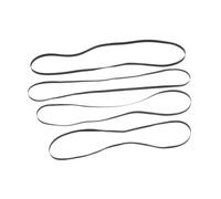 Homoyoyo 4 Correas para Tocadiscos y Videograbadora, Goma Flexible Resistente, Diferentes Tamaños (225Mm 5Mm, 270Mm 4Mm, 255Mm 4.5Mm, 278Mm 5.7Mm), Repuestos para Fonógrafos y Grabadoras