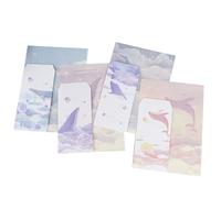 Homoyoyo 4 juegos Papel de Carta Estilo Chino Antiguo con Diseño Retro de Ballena Papelería Creativa para Notas y Correspondencia Incluye y Sobres para Regalos y Escritura Manual