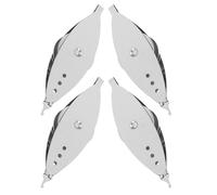 Homoyoyo 4 Lanzaderas de Metal Plateado con Bobinas Kit de Herramientas para Hacer Encaje Artesanal Suministros Portátiles para Costura y Manualidades de Tejido