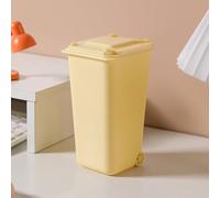 Homoyoyo 4 Mini Cubos de Basura de Escritorio Tapa Organizador Creativo Pequeño y Ligero Colores y para Oficina Cocina y Hogar