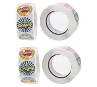 Homoyoyo 4 Pegatinas de Premios para Profesores de Etiquetas Adhesivas con Divertidos para Motivar Estudiantes Decoración y Sellado de Envelopes