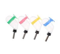 Homoyoyo 4 Piezas Bebedero para Hamsters y Cobayas de Colgante Botella Antigoteo de Inoxidable para Mascotas Pequeñas Accesorios de Jaula