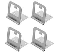 Homoyoyo 4 Piezas bisagra de pantalla bisagras cerradura de puerta corredera pestillo de puertas correderas Silver