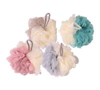 Homoyoyo 4 piezas Bolas de Ducha Esponjas Exfoliantes para Cuerpo Loofah Suave para Baño Absorción y para Hogar y Cuidado Personal