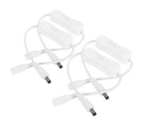 Homoyoyo 4 Piezas Cable de Extensión con Interruptor de Encendido/apagado Dc 5.5x2.1 Mm, Diseño Compacto de Pvc y Cobre, Corriente Nominal 2a, para Tiras LED Monocolor y Controladores Rgb