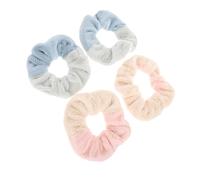 Homoyoyo 4 piezas Coleteros Elásticos de Felpa para Mujer Suaves y Resistentes Accesorios para Coleta Diseño y Cómodo para Uso Diario y Ocasiones Especiales