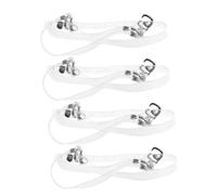 Homoyoyo 4 Piezas Cordones Transparentes Antisueltos para Mujer Fijación para Cordones y Prácticos