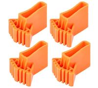 Homoyoyo 4 Piezas De Tacos De Goma Para Escalera - Almohadillas De Seguridad Para Patas De Escalera De Aluminio 50x20 - Reemplazo Durable Para Oficina y Hogar