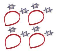 Homoyoyo 4 Piezas Diademas Festivas con de David para Decoración de Hanukkah y Accesorios Fotográficos para Celebraciones de Pascua