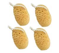 Homoyoyo 4 Piezas Esponja de Baño Exfoliante Reutilizable Textura Panal Esponja Corporal para Ducha Limpieza Profunda y Espumante para Piel Sensible de Mujeres y Hombres