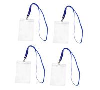 Homoyoyo 4 piezas Etiquetas de Identificación para Equipaje Juego Porta Tarjetas de Viaje Soporte de para Maletas y Mochilas y Práctico