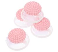 Homoyoyo 4 Piezas Filtro de Pelusa Reutilizable para Lavadora, Trampa de Pelo de Mascotas y Perros, Alta Eficiencia y Compatibilidad Amplia, Material Pp y Poliéster, Color Rosa