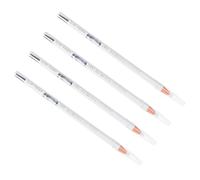 Homoyoyo 4 piezas Lápices de Cejas Resistentes al Agua con Punta para Maquillaje y Duradero Delineador Blanco Suave y Herramienta de Afilado para Cejas Definidas sin Manchas