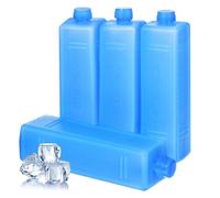 Homoyoyo 4 Piezas Paquetes de Hielo Pequeños Reutilizables para Enfriador, Bloques Congeladores para Refrigeradores, para Transporte en Cadena de Frío, Envío de Alimentos Frescos y