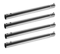 Homoyoyo 4 Piezas Pata de Estufa de Alta Resistencia de Acero Inoxidable | Desmontable, Compatibilidad Amplia Camp Stove y Outdoor Burner, Uso en Bbq Gathering, Color Plata